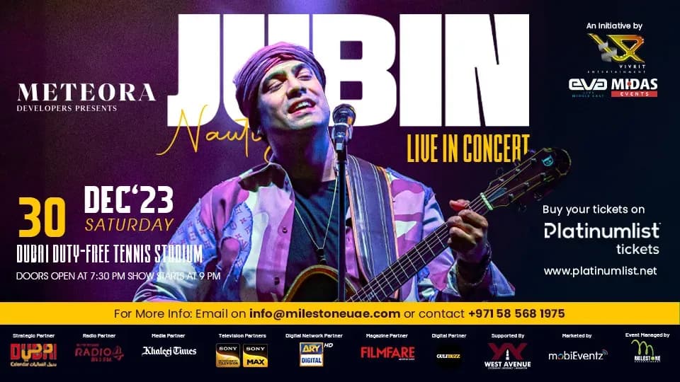 Jubin Nautiyal Live in Concert at Dubai Duty Free Tennis Stadium - Image 1